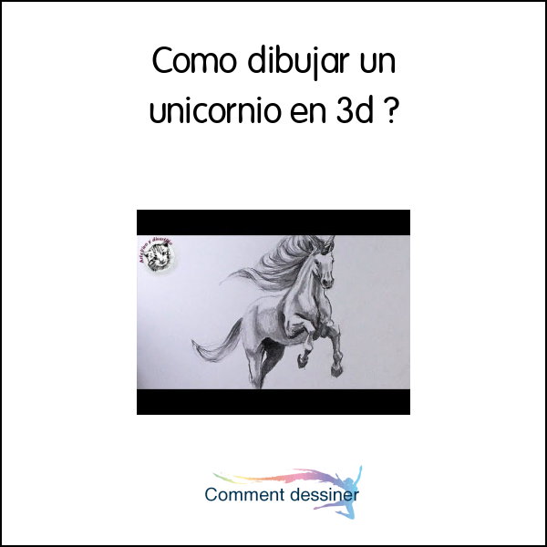 Como dibujar un unicornio en 3d